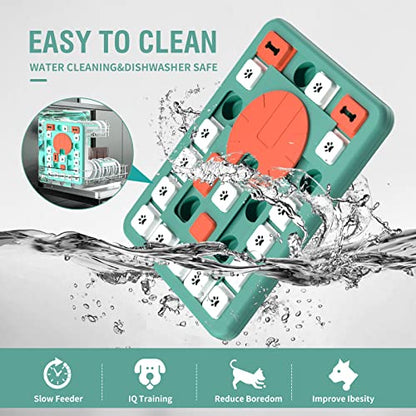 FOXMM Dog Puzzle Toys,Interactive Treat Puzzle Dog Toy for IQ Training - style: L-Level 4
