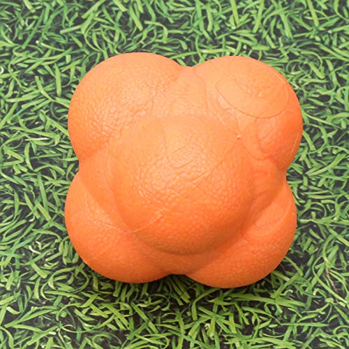 3Pcs Irregular Shape Reaction Ball Set, Hand Eye Coordination Training Balls, Agility Trainer for Fitness, Hexagonal Design with Unpredictable Bounce, Sturdy TPR Material