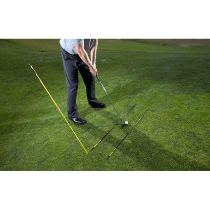 SKLZ Golf Alignment Sticks Training Aid with 3 Sticks