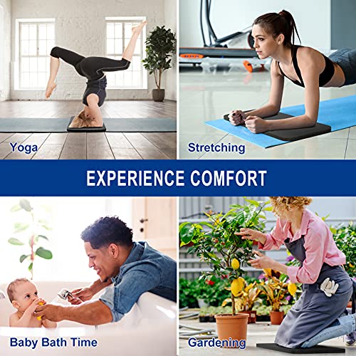 MRO Yoga Knee Pad Cushion –Premium Exercise Knee Pad - Eliminate Pain During Home Workout - Extra Padding & Support for Knees, Wrists, Elbows - Complements Your Yoga Mat 24''X10''X0.6''