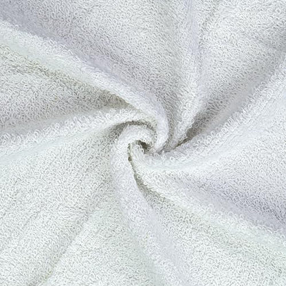 DecorRack 100% Cotton Washcloths 12x12 in, Absorbent, White (10 Pack)