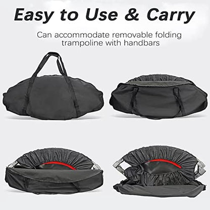 Trampoline Storage Bag, Folding Mini Trampoline Storage Bags, Waterproof Fitness Rebounder Pouch for Gym, Home and Travel - size: 88CM