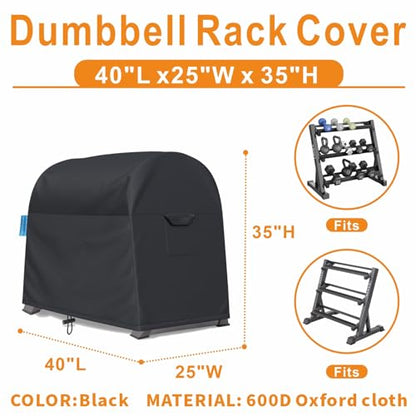 Dumbbell Rack Dust Cover, A-Frame Dumbbell Rack - Waterproof and Dustproof for Home Gym Dumbbell Set Brackets - color: Large - 41"L x 25"W x 33"H