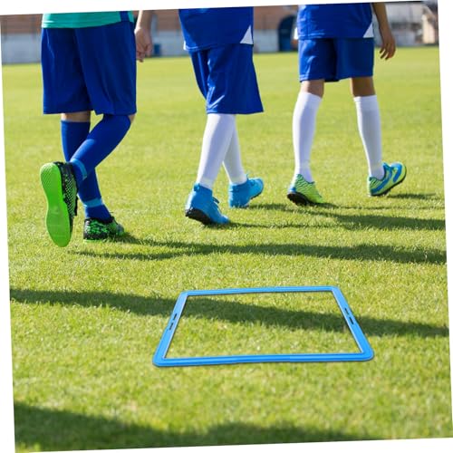 BESPORTBLE 6PCS Soccer Training Agility Rings Set 43cm Portable Speed and Agility Equipment for Athletes and Teams for Outdoor Football Training
