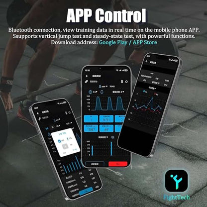 Portable Velocity-Based Training Device for Weightlifting & Squats, App Real-Time Digital Display and Voice Broadcast, ±1.0mm Detection Accuracy, Charge 2h Use 50h - size: B