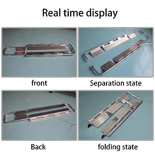 Portable Spine Board Stretcher - Folding Stretcher for Mcal Emerncies & Patient Transport with Safe Str - Ideal for Hospitals & First Responders