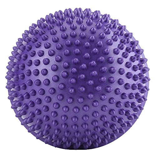 VGEBY Foot Massager Ball, Spiky Pimpled Design for Deep Tissue Massage and Balance Training, Pilates Half Dome Ball, Durable Exercise Tool for Yoga Fitness Gymnastics Home Workout Physical Therapy