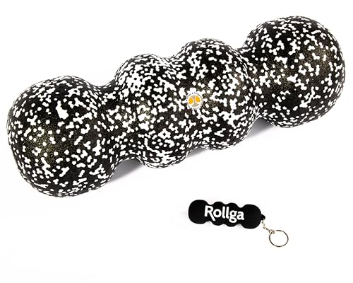 Rollga Micro - The Better Hand & Foot Roller for Plantar Fasciitis, Deep Tissue Massage, Physical Therapy, & Trigger Point Release. More Targeted Pressure Than A Lacrosse Ball. Solid Rubber.