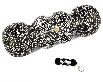 Rollga Micro - The Better Hand & Foot Roller for Plantar Fasciitis, Deep Tissue Massage, Physical Therapy, & Trigger Point Release. More Targeted Pressure Than A Lacrosse Ball. Solid Rubber.