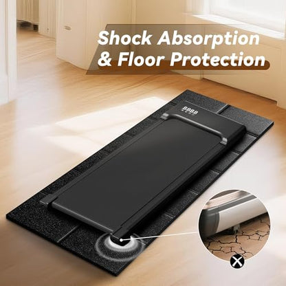 Walking Pad Mat – 68" x 24", 1/4" Thick Treadmill Mat for Carpet Floors - size: 68"L x 24" W x 0.24"Th