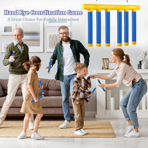 Hand Eye Coordination Training Catching Stick Game Drop Trivia Tool Finger Boxing Trainer Pick Up Modes Original Play Falling And Tapper Design Drop It Hand Speed Levels Shot Down Soft Balls For Sport