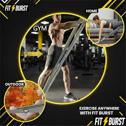 Premium Fabric Resistance Band 76 Inch Extra Long – Resistance Bands for Working Out & Resistance Bands for Physical Therapy, Non-Slip Exercise Band for Men & Women, Stretching & Home Fitness