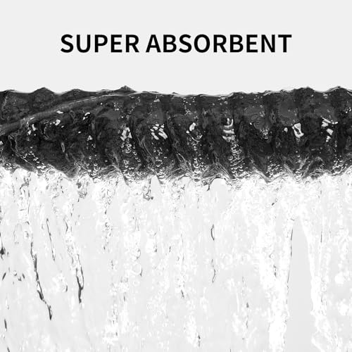 6 Pack Microfiber Hand Towels for Bathroom, 16"x30",Charcoal Gray - color: Charcoal Gray
