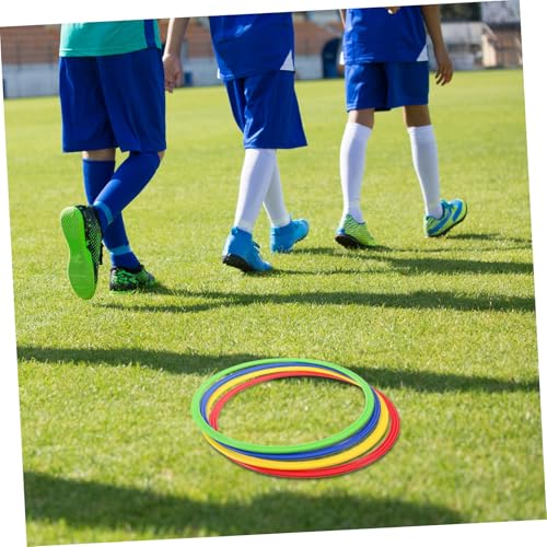 4pcs Soccer Agility Training Rings Multi for Speed and Coordination Drills Versatile Football Training Gear for Enhanced Athletic Performance