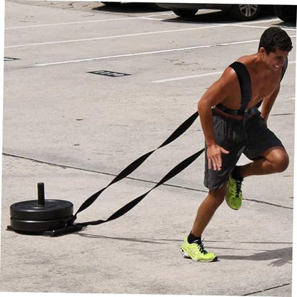 Multi-functional Resistance Sled Pull Harness Load-bearing Strap for Tire Workouts Durable Cloth for Strength Training Agility Drills
