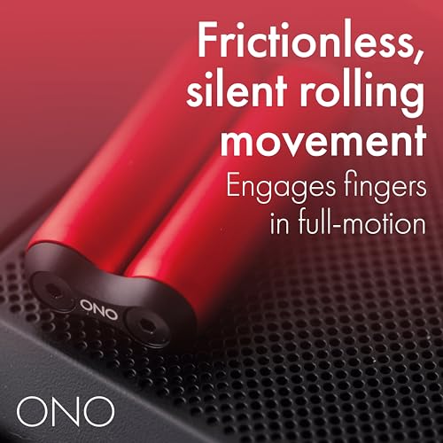 ONO Roller - Handheld Fidget Toy for Adults | Help Relieve Stress, Anxiety, Tension | Promotes Focus, Clarity | Compact, Portable Design (Red, Junior Size - Aluminum) - size: Junior Size, style: Aluminum - Red