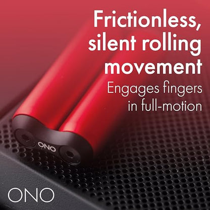 ONO Roller - Handheld Fidget Toy for Adults | Help Relieve Stress, Anxiety, Tension | Promotes Focus, Clarity | Compact, Portable Design (Red, Junior Size - Aluminum) - size: Junior Size, style: Aluminum - Red