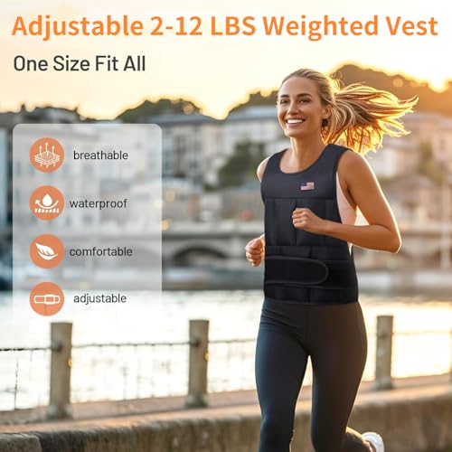 Adjustable Weighted Vest for Men Women,2-30 Lbs Adjustable Weighted Vest with Straps Womens Running Weight Vest for Walking Strength Training Fitness - size: Adjustable 2-12 Lbs