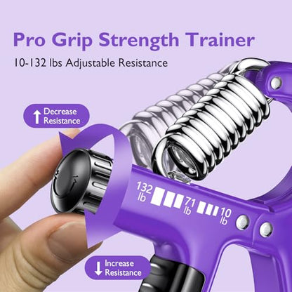 FitBeast Grip Strengthener Forearm Strengthener, Adjustable Hand Grip Strengthener for Strength Training & Rehabilitation, 10-132 lbs Resistance, Ideal for Athletes and Physical Therapy (1 Piece)