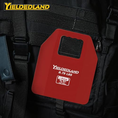 Curved Weight Vest Plates, 5.75/8.75lbs Pairs, Weighted Vest Men Woman, Strength and Endurance Training, Fitness Workouts, Running, Walking - color: Red, size: 8.75LB Plate