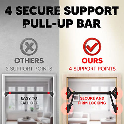 Pull Up Bar/Chin up bar Upper Body Workout Bar, Super load-bearing: Dual Security Locking, Two-way Support Fitness Strength Training Equipment