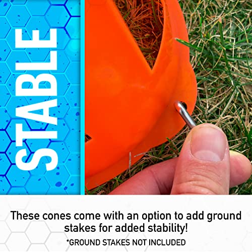 FRANKLIN SPORTS INDUSTRY 4PK 10'Flex Marker Cone SOCCER ACCESSORIES - style: Cone