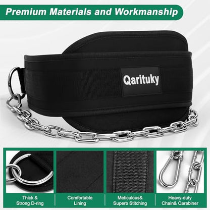 Dip Belt, Professional Weight Lifting Belts with 38 IN Steel Chain, Reliable & Durable Weight Belt for Men, Heavy Duty Weightlifting Belts for Pullups, Squats, Dips, Weight Lifting