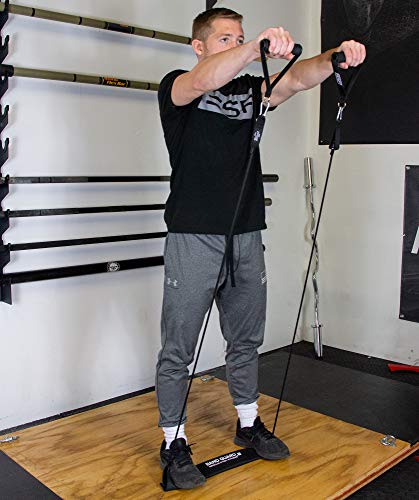 Serious Steel Resistance Tube Band Set Includes Handles, Door Anchor and Ankle Straps (100 lbs Set or 165 lbs Set)