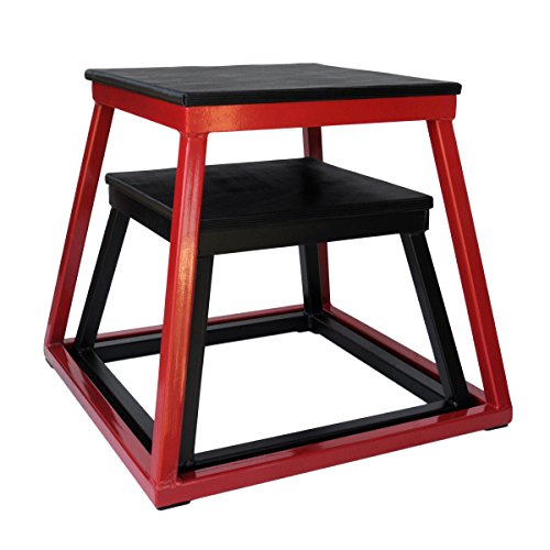 Ader 12", 18" Plyo Boxes - color: Black + Red