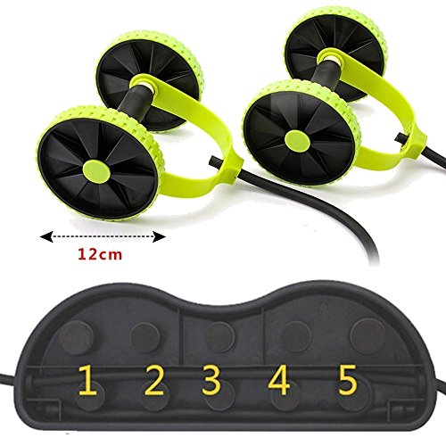 Jungle Sport™ Ab Roller Pro Carver; Core Muscle Exercise Trainer (with training guide)