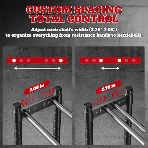Sturdy Dumbbell Rack for Home Gym Storage | Adjustable Tiered Weight Rack | 3-Tier Metal Black Powder-Coated | Ideal for Dumbbells, Kettlebells, and Medicine Balls Storage