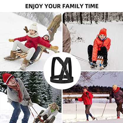 Sled Harness, Weight Speed Tire Pulling Workout Resistance and Assistance Trainer Physical Training Rope Football Exercise Equipment for Outdoor Indoor Men and Women - size: 6.6FT