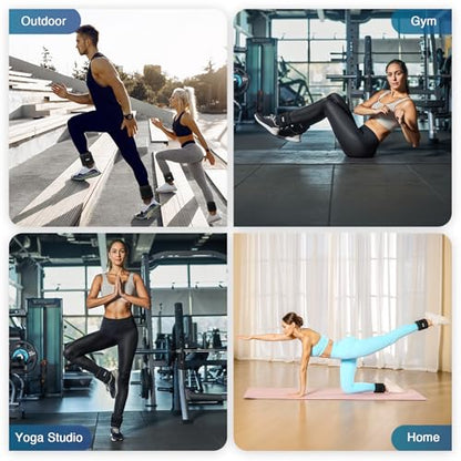 ZELUS Ultra Thin Adjustable Ankle Weights, 4/7/10 lb Fully Adjustable, Filled with Soft Iron for Slim Fit, Leg Weights for Women Men, Strength Weighted for Gym Home Yoga Walking Running Pilates - size: 1-5 lbs each (10 lbs pair)