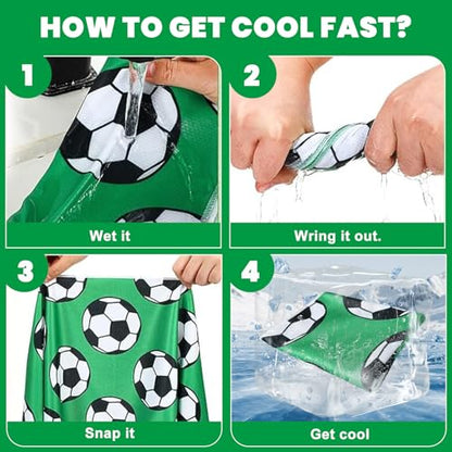 2pcs Soccer Cooling Towels for Bogg Bag – 160GSM Breathable Ice Towels, Thickened Chilly Sports Accessories for Beach/Gym/Travel/Workout, Bogg Bag Companion,Sweat-Absorbing/Quick-Drying
