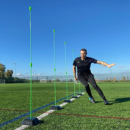 QUICKPLAY Base Weights to Train on Turf & Court | Fits Agility Poles and Kickster Soccer Goals - style: Base Weights set of 2 (no Poles)