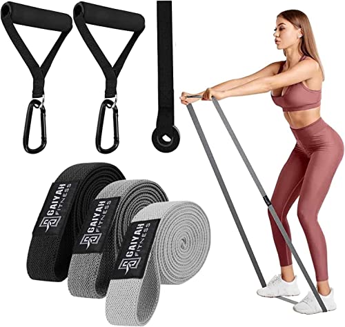 Long Bands for Working Out - Long Resistance Bands for Women Long Workout Bands Long Resistance Bands for Working Out Long Loop Resistance Bands Large Loop Resistance Bands Body Bands for Working Out - color: Gray/Dark Gray/Black