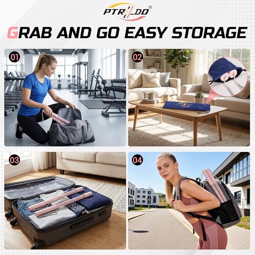 Cordless Battle Ropes for Home Gym & Apartment-Portable Ropeless Battle Ropes for Strength Training, HIIT & Full Body Exercise Includes Workout Guide & Storage Bag