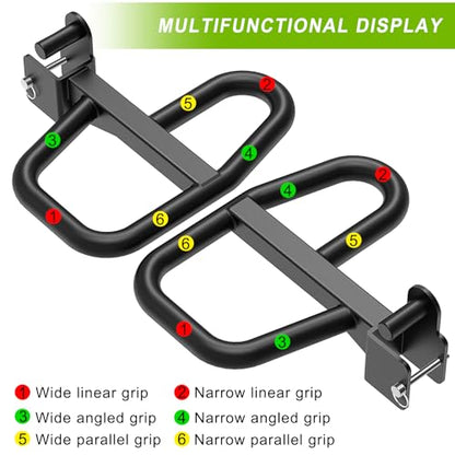 SELEWARE Power Cage Accessories, Dip Handles, Pull‑Up Stations, and Multi‑Grip Training Attachments - color: 2" x 2" Rack with Dip Bar