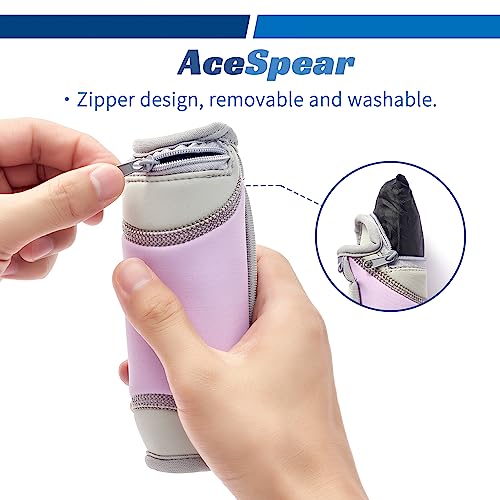 AceSpear Hand Weights for Women Men 1lb 2lbs 3lbs 4lbs Soft Dumbbells of 2, Detachable Walking Weight for Aerobics, Jogging, Running - color: Purple, style: 1 lb x 2