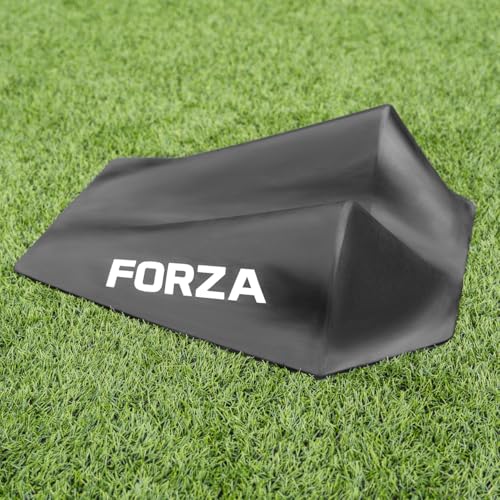FORZA Goalkeeper Training Deflection Ramp | Durable Rubber Ball Deflector for Soccer- Ideal for GK Reactions, Reflex Training, and Shot Stopping Practice - Two Styles for Varied Training - style: Wave