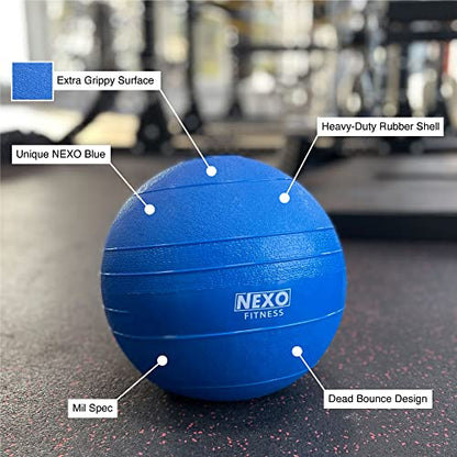 Slam Balls - Blue 5-100lbs Slammer Medicine Ball for Fitness & Strength