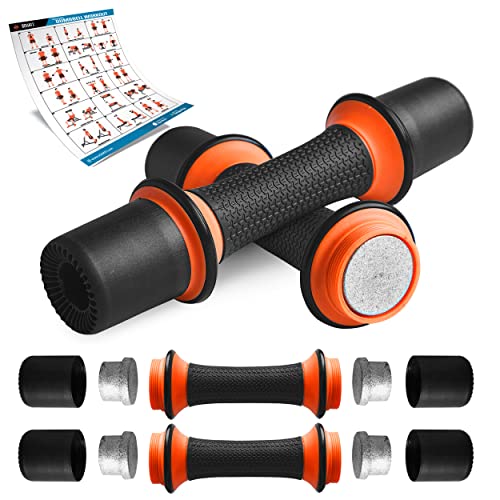 Squatz Adjustable Dumbbell Set 70-140LB Adjustable Dumbbells For Home Gym, Anti-Slip Handle With Heavy‑Duty Plates, Exercise Fitness Dumbbells For Home Gym Strength & Weight Training - size: 7 lbs Adjustable