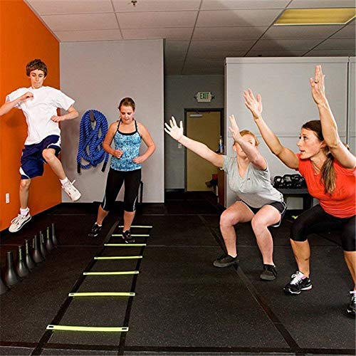 Pro Agility Ladder Agility Training Ladder Speed Flat Rung, Speed Agility Ladder with Carrying Bag for Soccer Football Training - Multi Choice: 8, 12 Rung