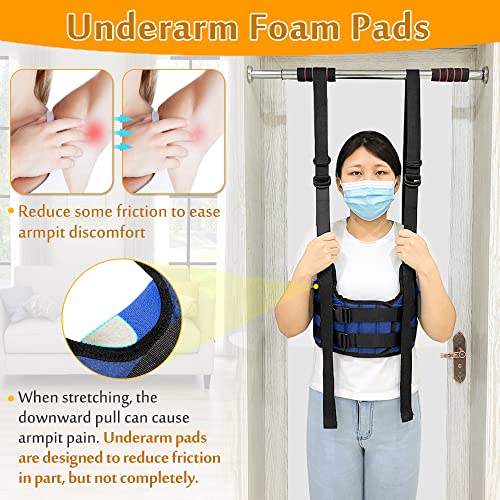 Back Stretcher, Lumbar Traction Device, Spine Decompression Belt for Pain Relief, Spinal Back Stretcher Belt, Thoracic Spinal Decompression Harness, Portable Stretching Device (Medium)