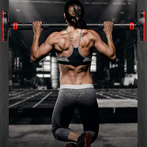 Doorway Pull Up Bar No Screws, Adjustable Width Chin Up Bar with Safety Lock & Anti-Slip Mat for Home Gym Exercise Fitness Strength Training, Max Weight Up to 350Kg