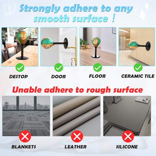 HZG Desktop Punching Bag, Stress Buster with Suction Cup for Office Table and Counters, Heavy Duty Stress Relief Ball, Desk Boxing Punch Ball, Funny Toys for Kids Coworkers and Friends - color: gold