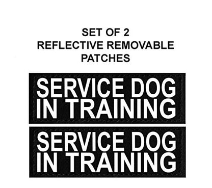 Doggie Stylz Service Dog in Training Vest 2 Hook and Loop Removable Reflective Patches, Straps and Handle – Harness Comes in Sizes XXS to XXL and 4 Colors (Girth 12-16", Tie Dye) - color: Tie Dye, size: Girth 12-16"
