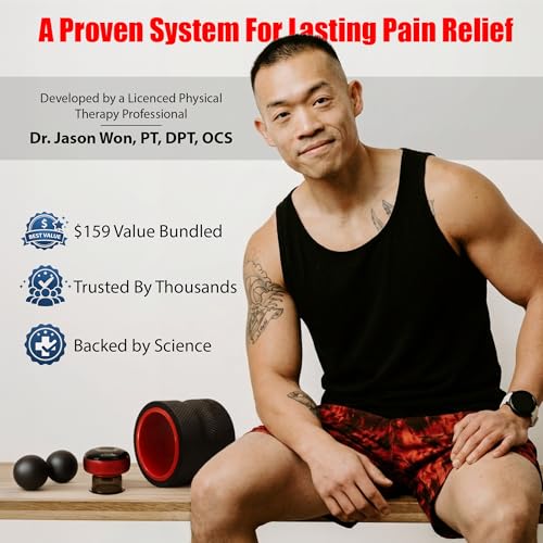 10-Min Daily Recovery System – Cupping Therapy Set w/ Electric Cupping Machine, 6" Massage Wheel & Peanut Ball – Deep Tissue Massage Tools for Back Pain Relief, Red Light Function, Muscle Recovery