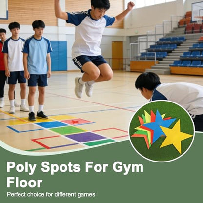 Spot Markers, Star Arrow Poly Spot Marker for Agility Training Floor Dots Non-Slip PE Equipment
