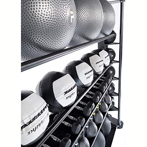 Dynamax 16 Pound 14 Inch Diameter Exercise Weight Training Fitness Medicine Ball for Home Gym Core Toning Workout, Gray and Black